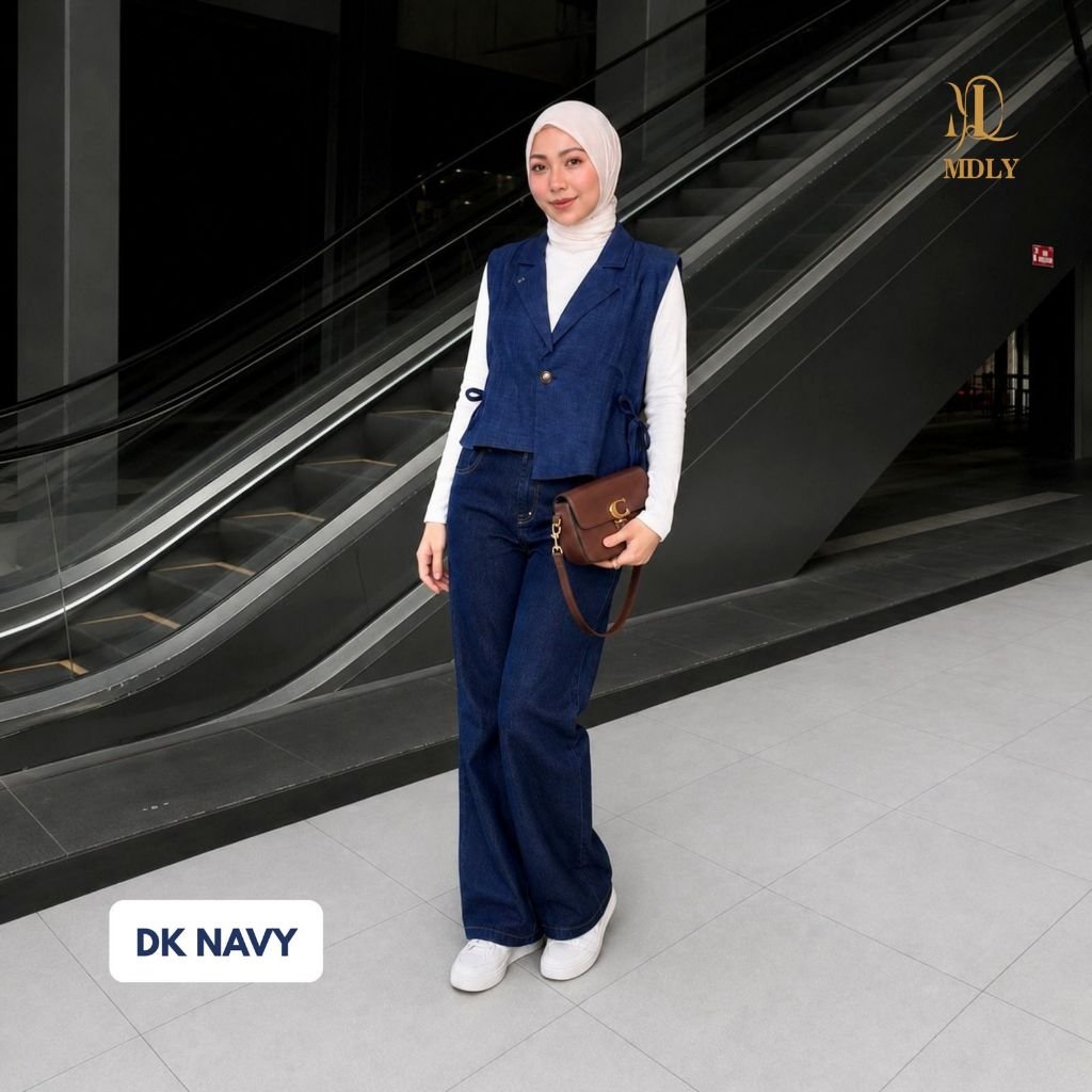 MDLY Adia Vest Atasan Rompi Wanita  Bahan (basic katun, silk, bordir, rayon) Premium Terbaru