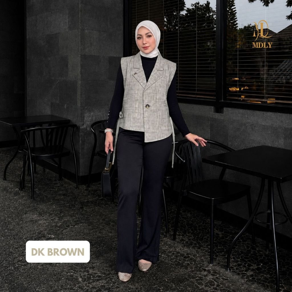 MDLY Adia Vest Atasan Rompi Wanita  Bahan (basic katun, silk, bordir, rayon) Premium Terbaru