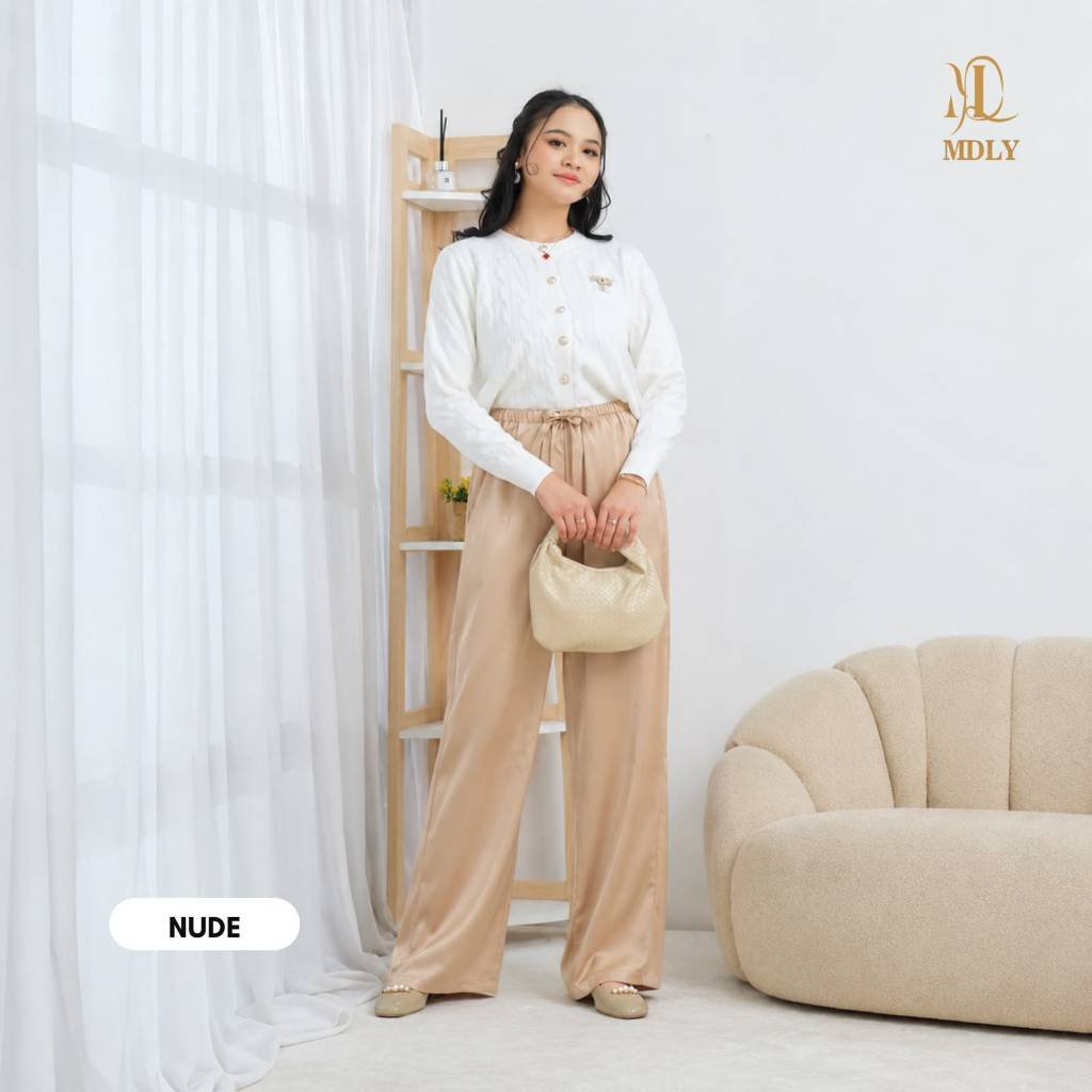 MDLY Terbaru Celana pankang wanita Deya Pleats Cullote dan Myla Pants by MDLY