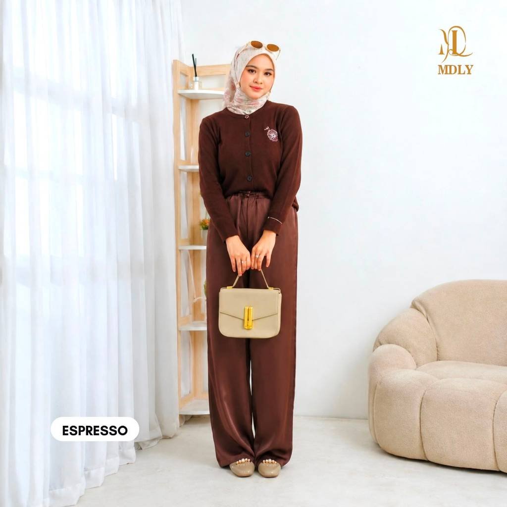 MDLY Terbaru Celana pankang wanita Deya Pleats Cullote dan Myla Pants by MDLY