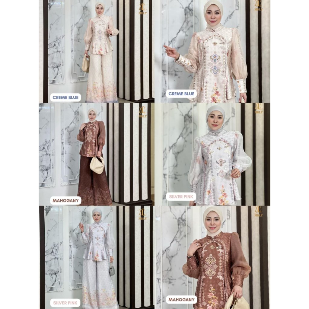 MDLY Terbaru Edisi Hari Raya Lebaran - Janggan Ruya Set - Setelan wanita muslim  Elegan Modis