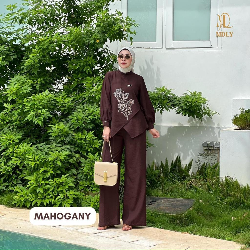 Azka Set & Audy Set By MDLY - One Set Wanita Setelan Wanita Murah Terbaru Bahan Katun Premium Polos Setcel Wanita Setelan Celana Wanita Elegan Hijab Friendly mdly Terbaru Ori