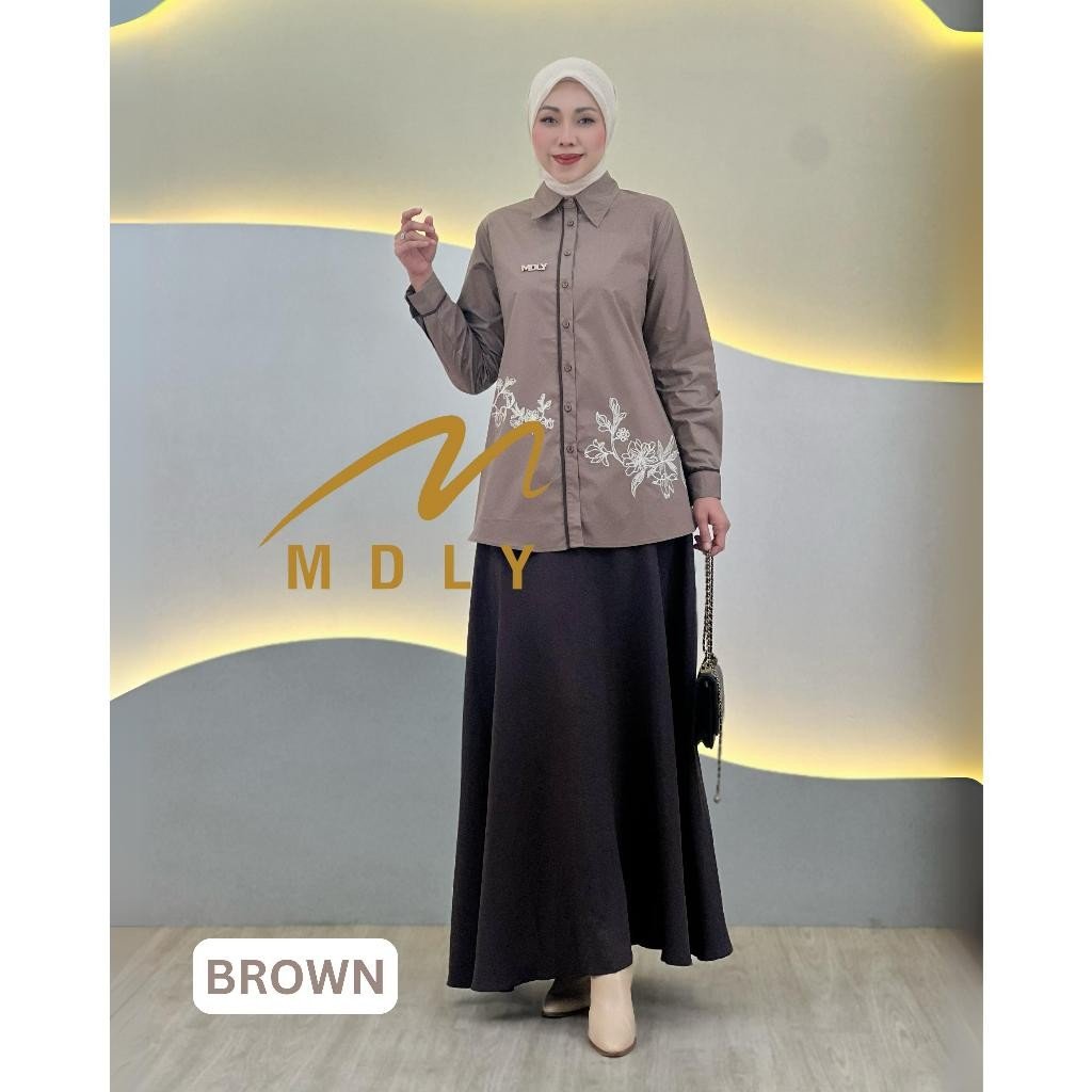 Pamela Skirt Set & Meisya Set By MDLY - One Set Wanita Setelan Wanita Murah Terbaru Bahan Katun Premium Polos Setcel Wanita Setelan Rok Wanita Elegan Hijab Friendly mdly Terbaru Ori