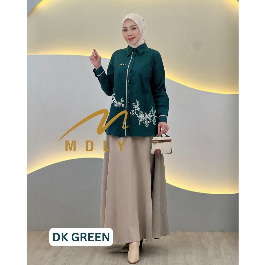 Pamela Skirt Set & Meisya Set By MDLY - One Set Wanita Setelan Wanita Murah Terbaru Bahan Katun Premium Polos Setcel Wanita Setelan Rok Wanita Elegan Hijab Friendly mdly Terbaru Ori