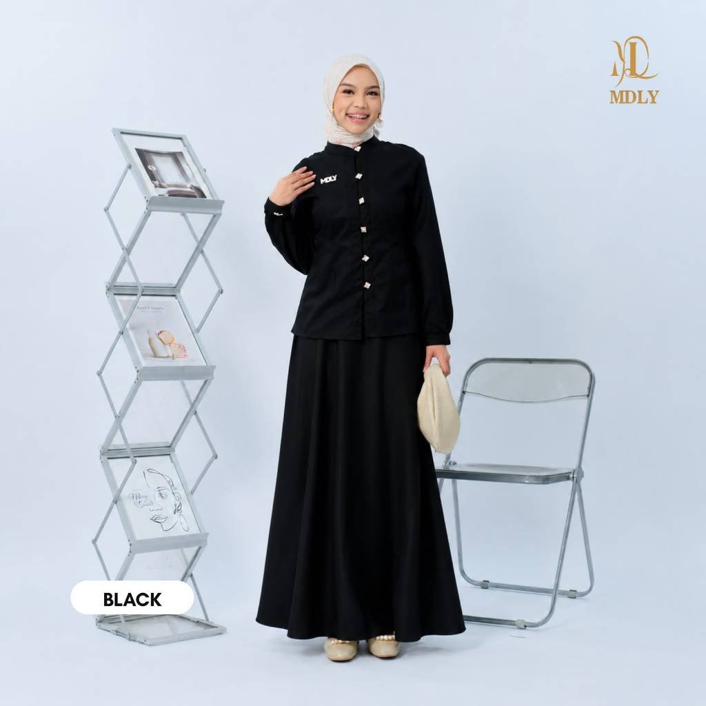 MDLY Terbaru  Kimmy Shirt , Lyra Shirt , Willona Shirt Atasan Wanita Kemeja Kerja Wanita Bahan Premium Lengan Panjang