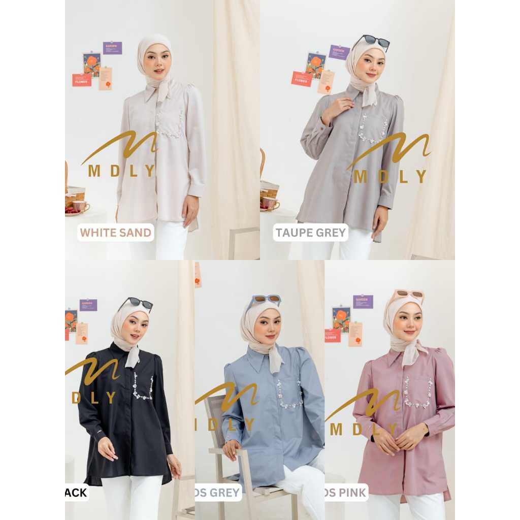 MDLY Terbaru Baju kemeja atasan wanita Vizie Shirt & Kayla Shirt by MDLY