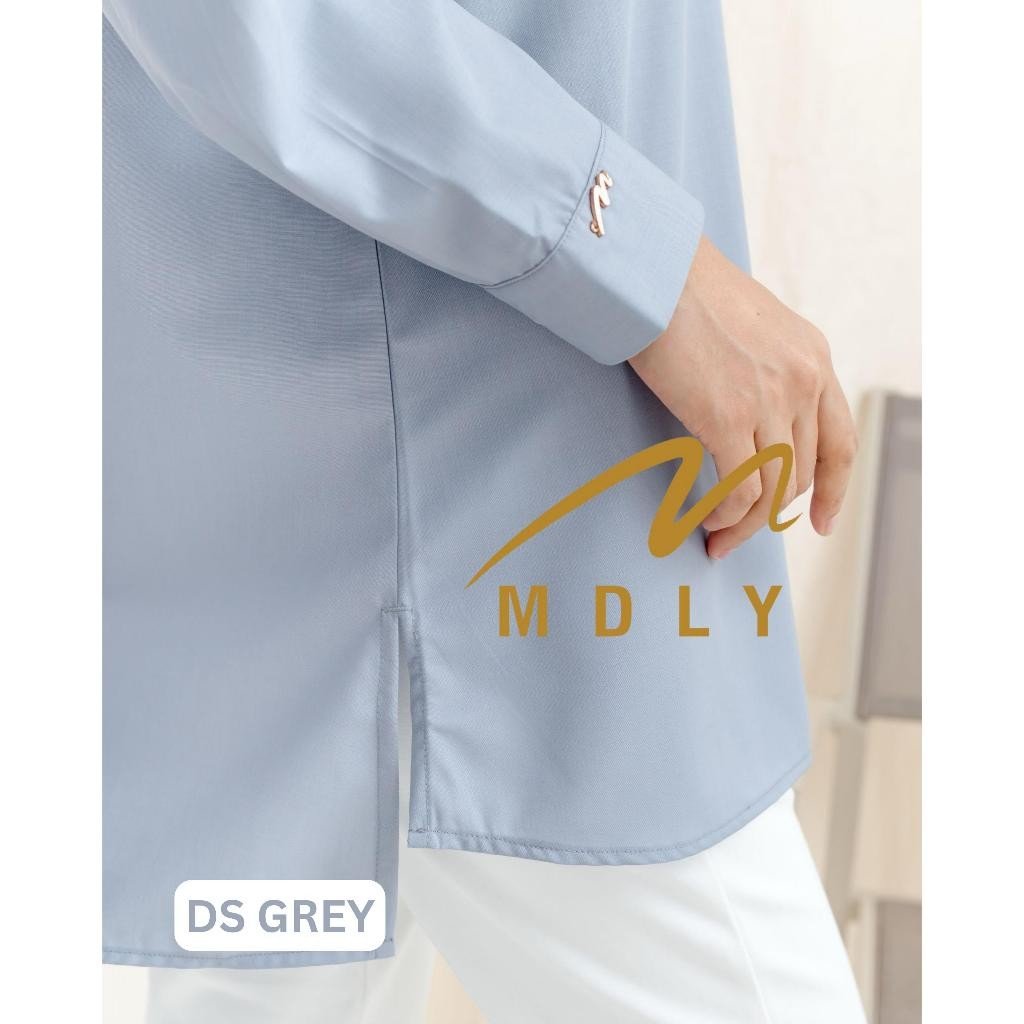 MDLY Terbaru Baju kemeja atasan wanita Vizie Shirt & Kayla Shirt by MDLY Ds grey