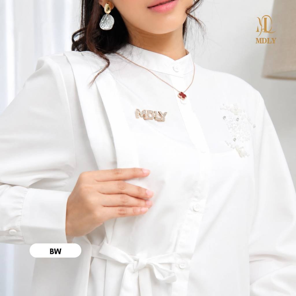 MDLY Terbaru Baju kemeja atasan wanita Vizie Shirt & Kayla Shirt by MDLY Kayla Bw
