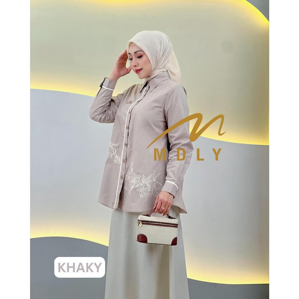 Pamela Skirt Set & Meisya Set By MDLY - One Set Wanita Setelan Wanita Murah Terbaru Bahan Katun Premium Polos Setcel Wanita Setelan Rok Wanita Elegan Hijab Friendly mdly Terbaru Ori Khaky bw