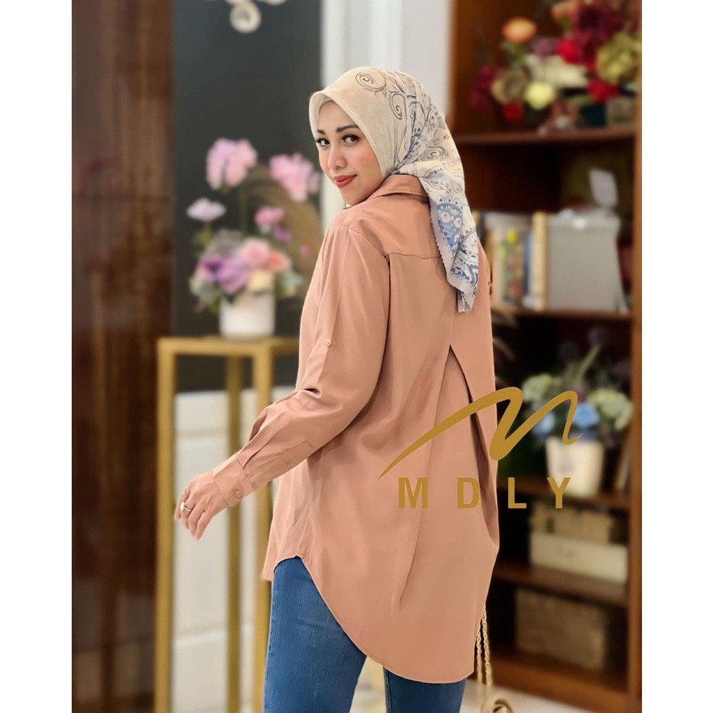 MDLY Terbaru  Kimmy Shirt , Lyra Shirt , Willona Shirt Atasan Wanita Kemeja Kerja Wanita Bahan Premium Lengan Panjang Salem